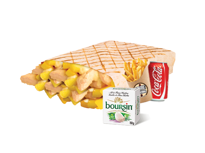 Menu Tacos boursin